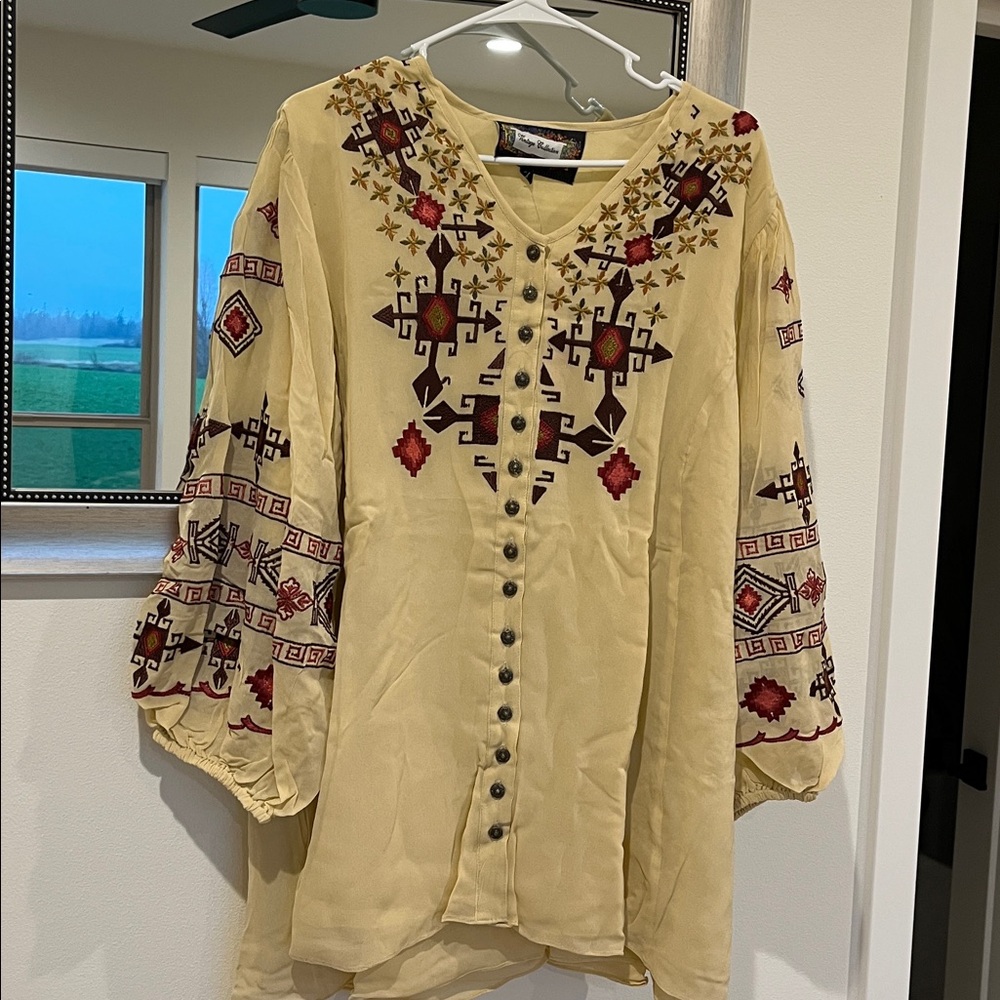 Vintage Collection Embroidered Floral Tunic